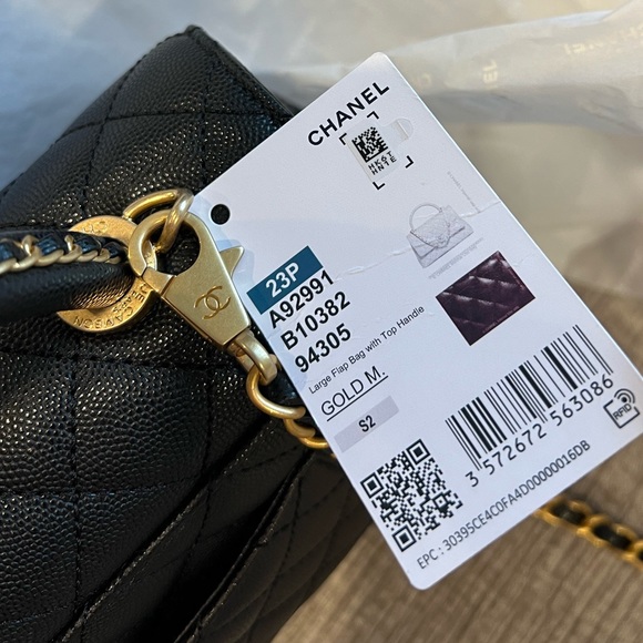 Chanel Caviar Coco Top Handle Bag NEWš„LIMITED EDITION š„23P Latest collection - Picture 8 of 16